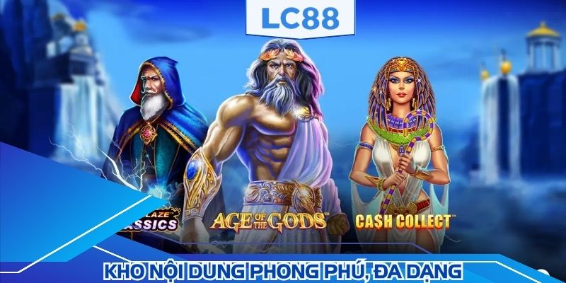 Kho nội dung phong phú, đa dạng tại Casino PLAYTECH